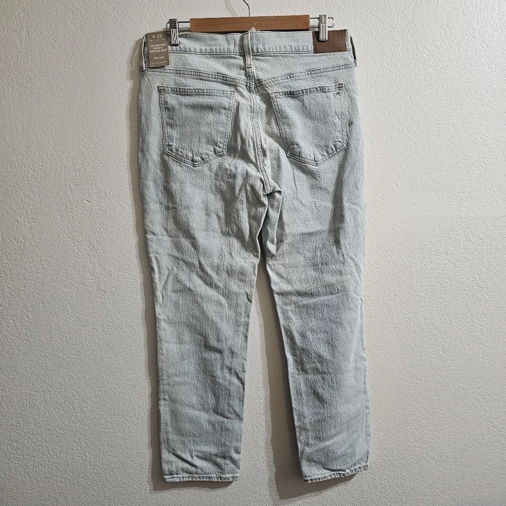 MADEWELL The Mid-rise Perfect Vintage Jean in Fitzgerald Wash Size 29